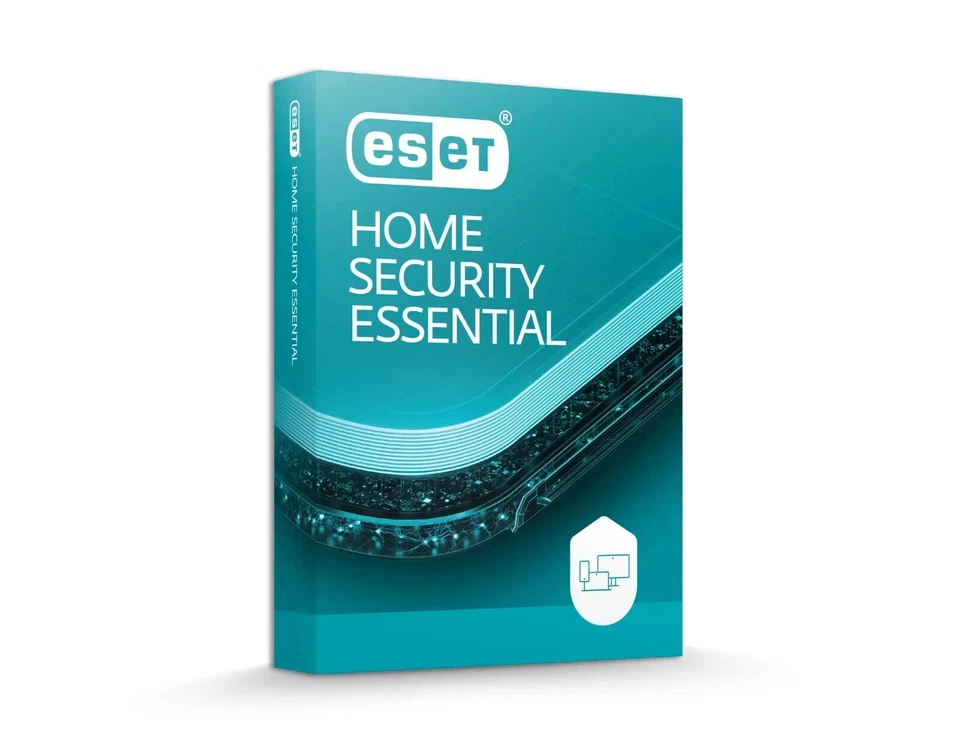 ESET Home Security Essential Antivirus Edition 4 devices 3 years PC Mac Windows - Image 1 of 1