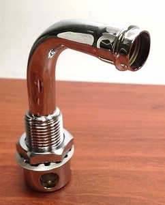 Manguera Pactrade Marine Thru Hull 90 tanque de combustible gas ventilación latón cromado 5/8"  - Imagen 1 de 3