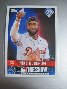 2020 TOPPS THE SHOW PLAYERS LEAGUE NIKO GOODRUM #25 - Picture 1 of 2