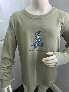 Life is Good This Is How I Roll Skateboard Long Sleeve Sz 7 8 Shirt - Picture 1 of 2