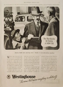 1937 Westinghouse electricity Vintage Ad America builds more and buys more - Picture 1 of 1
