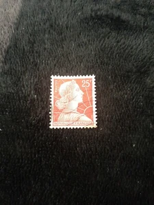 Republique Francaise 25f,Stamp Red And White Used (In Very Good... - Picture 1 of 3