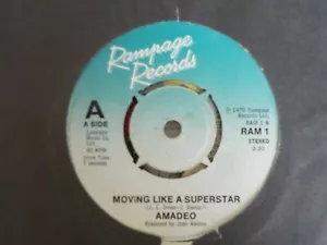 Amadeo Moving Like A Superstar / 33Rd Floor Disco Soul 7" vinyl - Picture 1 of 1
