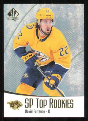 2021-22 SP Authentic Top Rookies #TR47 David Farrance - Image 1 of 2