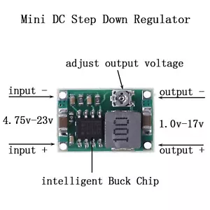 3A Mini Dc-Dc Step Down Converter Volt Regler 5V-23V zu 3,3V 6V 9V 12V - Bild 1 von 11