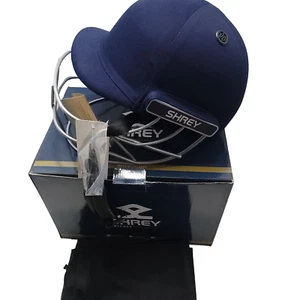 Shrey Cricket Helme Classic Navy Baustahlgitter Junior 52-54CM - Bild 1 von 22