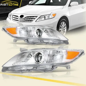Fits 10-2011 Toyota Camry Sedan 4-Door Headlights Assembly Chrome w/Projector - Picture 1 of 15