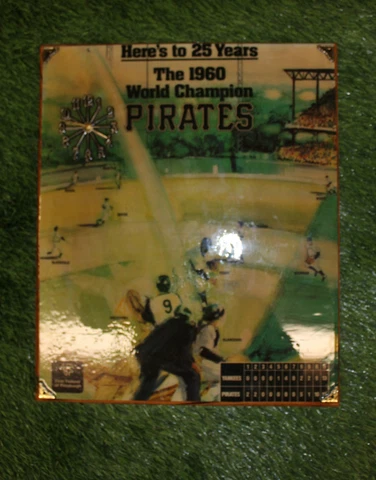 Rare 1960 Champions Pittsburgh Pirates BILL MAZEROSKI Vs Yankees Action Clock Cover