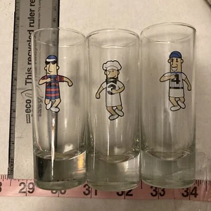 MLB Comical Wacky Tall Shot Glasses #2, 3, 4 - Picture 1 of 11