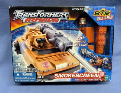 De colección Transformers Armada SMOKESCREEN BTR Construido para Reglar con Elevador Mini-Con NUEVO Foto 1 de 4