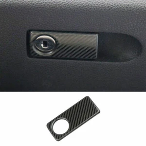 For Benz C-Class 2007-14 Carbon Fiber Steel Passenger Storage Box Handle Sticker - Picture 1 of 4