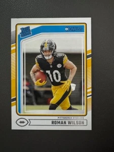 2024 Donruss Roman Wilson RC Rated Rookie Steelers - Picture 1 of 2
