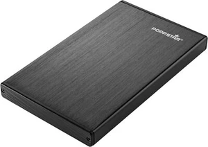 Poppstar SE50 UASP Festplattengehäuse 2,5 Zoll, SATA III, schwarz Aluminium - Bild 1 von 4