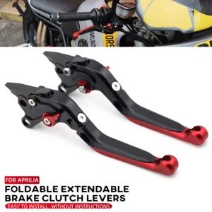Foldable Extendable Brake Clutch Levers For Aprilia Caponord 1200 RSV1000 Mille - Picture 1 of 19