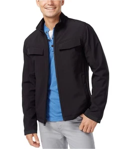 I.N.C Mens Soft Shell Windbreaker Jacket, Black, Large - Picture 1 of 1