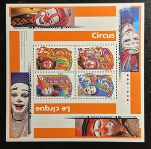 Canada 1998 Circus Souvenir Sheet # 1760b MNH - 4 * 45¢ Stamps - Picture 1 of 1