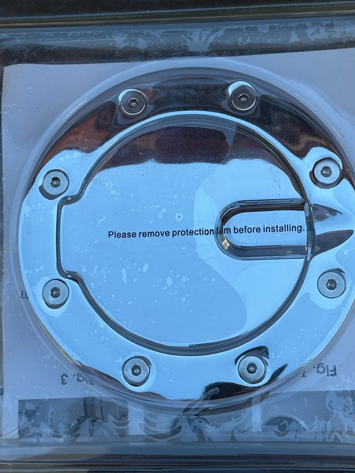 2002-2008 para DODGE RAM Billet porta de combustível cromada - Imagem 1 de 1