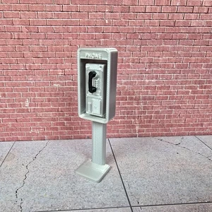 Telephone Stand Model 1/24 Scale Diorama Garage Dollhouse Accessory - Picture 1 of 18