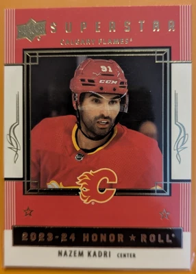 2023-24 Upper Deck Series 1 #HR-11 Nazem Kadri Honor Roll - Image 1 of 2