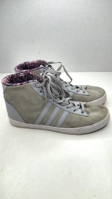 Adidas neo CloudFoam Plantilla Memoria Parte Superior Alta Gamuza Gris Tenis Para Mujer Talla 10 Foto 1 de 4
