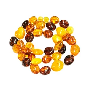 Stunning Vintage Baltic Amber Necklace | Multi-Color Graduated Amber - Imagen 1 de 2