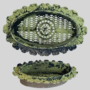 Antique 1870s Cast Aluminum Victorian Vent New Orleans Acanthus Lattice - Picture 1 of 11