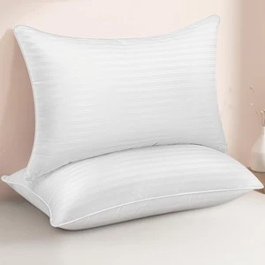 Queen Size Bed Pillows Set of 2 - Premium Down Alternative Cooling Pillows fo... - Picture 1 of 9
