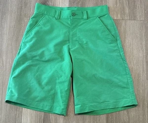 Shorts Men Size 30 Under Armour  Mens Flat Front Golf Other Activies Green - Picture 1 of 6