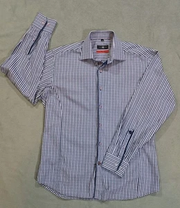 Camicia a quadri Stone Rose Red Rivet Collection Navy - manica lunga - 3/M - Foto 1 di 8