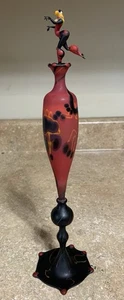 Hermosa botella de perfume de vidrio artístico de estudio sin firmar Shane Fero? - Imagen 1 de 10