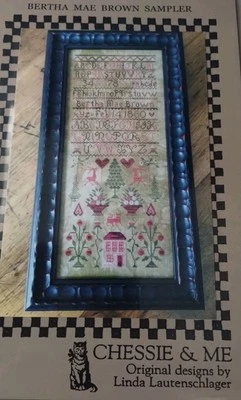 CHESSIE & ME BERTHA MAE SAMPLER CROSS STITCH CHART - Image 1 of 3