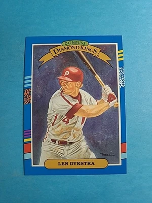 Lenny Dykstra 1991 Donruss Diamond Kings Baseball Card # 7 J2558 - Image 1 of 2