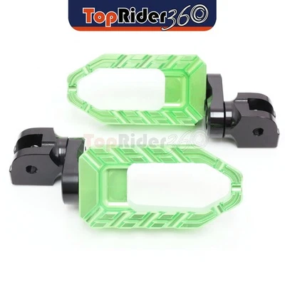 Clavijas delanteras BUZZ extendidas verdes de 25 mm para Kawasaki Z250 13-15 14 Foto 1 de 4