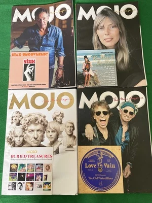 4 x MOJO Magazine 2023 subscriber issues Free CDs with all. Springsteen, Stones  - Image 1 of 4