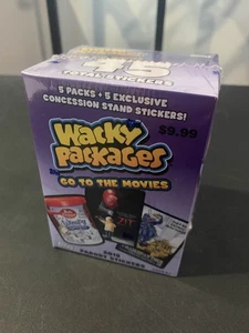 Wacky Packages Go To The Movies Blaster Box 2018 5 Packs +5 Bonus Sealed Topps - Bild 1 von 2