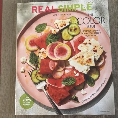 Real Simple Magazine Summer 2025 The Color Issue Throw a pretty summer party - Image 1 of 4