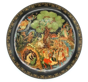 1989 Russischer Märchenteller Russian Legends Dekoteller aus der UdSSR mit Box! - Bild 1 von 10