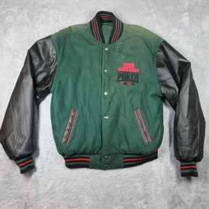 Vintage WSOP Jacke Herren Med Green World Series of Poker 2005 Leder wendbar - Bild 1 von 24