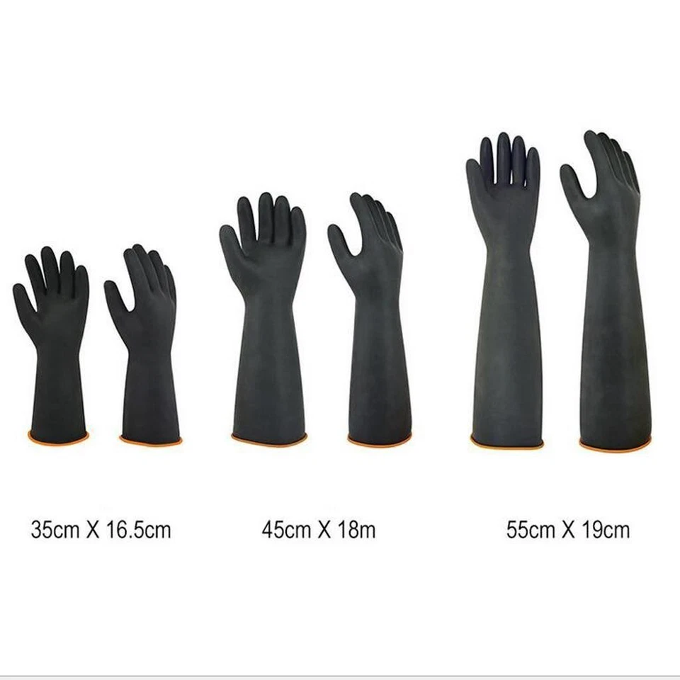 1 Pair of Solvent Oil Resistant Nitrile Rubber Cleaning Work Gloves - image 1 of 1