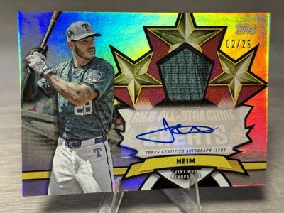 🔥⚾️JONAH HEIM 2025 Topps All Star Game Mega Box Greats Auto Relic SP /25!⚾️🔥 - Image 1 of 4
