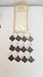 Antique Laura Ashley Home 12 Pieces Curtain Pincer Clips Vintage Rd description - Picture 1 of 19