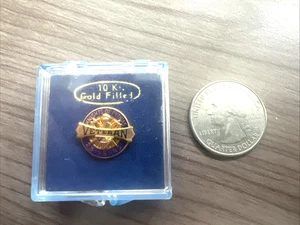 Vintage Knights Of Pythias 10K Gold Filled 25 Years Veteran Award Pin - Bild 1 von 2