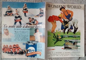 J202 Woman's World Vintage Magazine Apr 1937 Dionne Kids - Picture 1 of 3