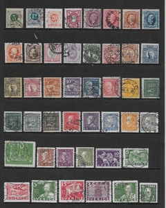 SWEDEN - VARIOUS USED POSTAGE/OFFICIAL ISSUES    1877 - 1948 - Picture 1 of 4