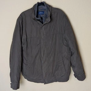 Croft & Barrow Herren Jacke L olivgrün Full Zip Mock Neck gefüttert Freizeit Mantel - Bild 1 von 9