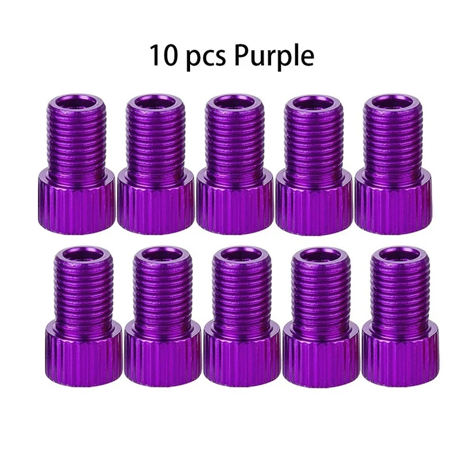 10X Aluminio Presta a Schrader Válvula Adaptador Bicicleta Neumático Bomba de Aire Convertidor Herramienta Foto 1 de 4