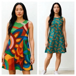 AnimaPop Italy 2 in 1 Lobster Swirl Slvls Mini Sheath Tube dress Small - Picture 1 of 13