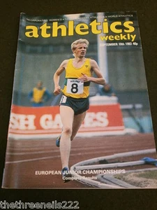 ATHLETICS WEEKLY - 10. SEPTEMBER 1983 - EURO JNR MEISTERSCHAFTEN ERGEBNISSE - Bild 1 von 1