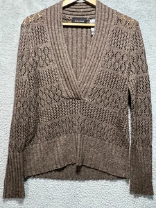 Axcess Pullover Damen Large braun Strick Academia Fairy Grunge Y2K Boho Goblincore - Bild 1 von 9