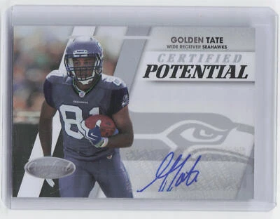 2010 Panini Certified #20 Golden Tate Certified Potential RC Auto #25/50 - Image 1 of 2